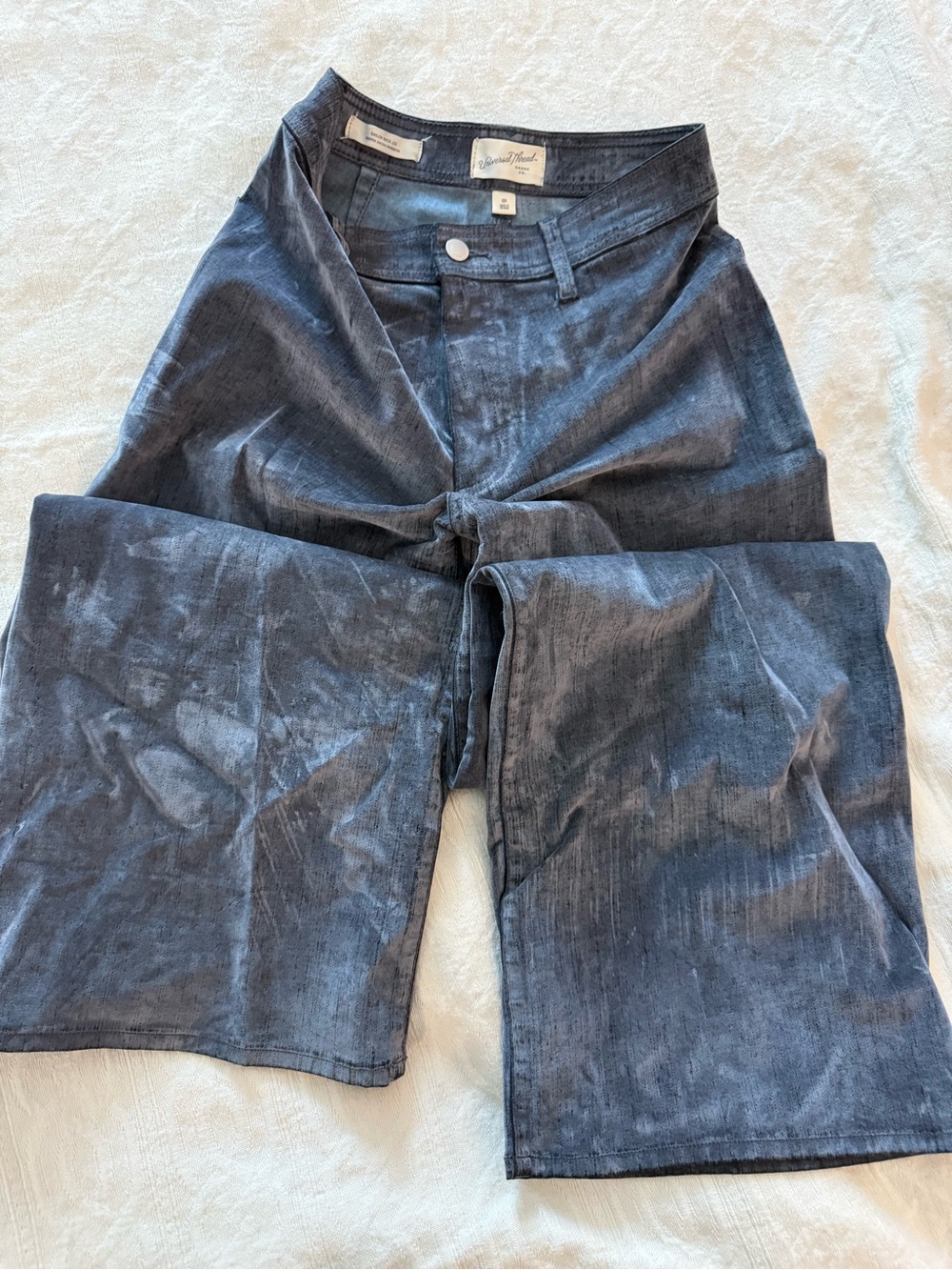 Target Universal Thread Wide Leg silver Jeans in Washed Indigo